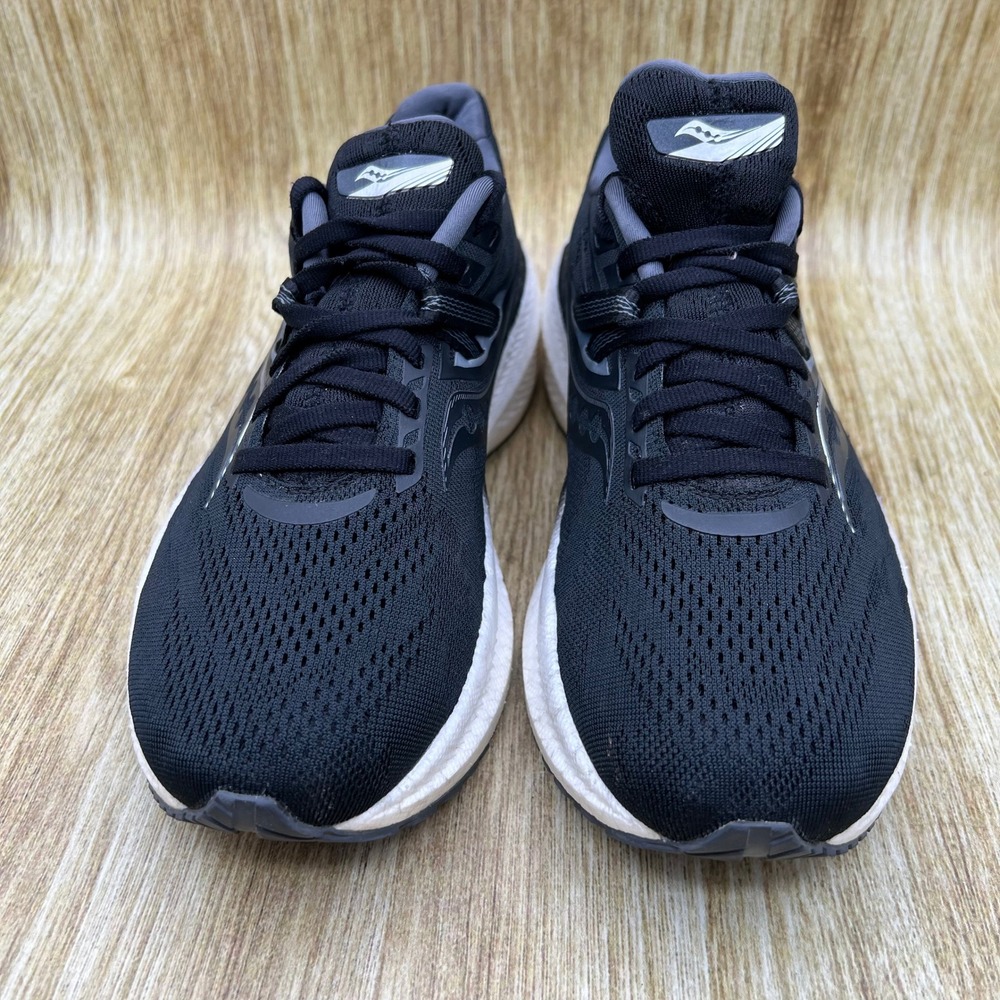 Saucony Triumph 20 Running Shoes Women's Size 7.5 Wide Black White S10760-10 - Picture 2 of 10